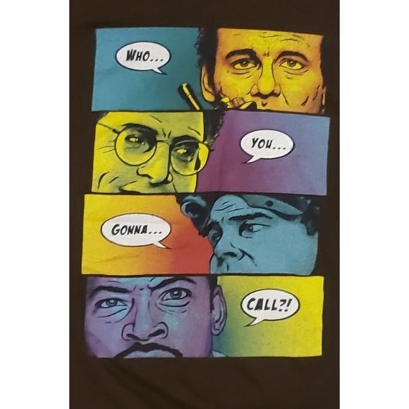 Ghostbusters Who You Gonna Call Movie Comic Book Men's Large T-shirt - Picture 2 of 4